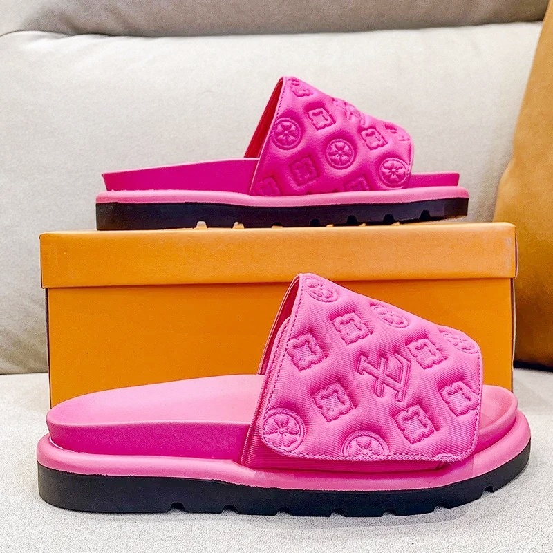 Women Shoes Ysl - Шлепанцы женские на плоской подошве, брендовые