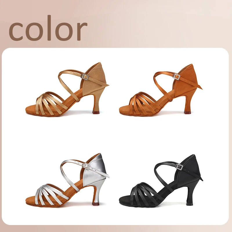 Women Shoes Brown Colour - Лидер продаж, обувь для латинских танцев,