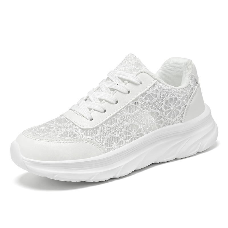 Women Shoes Sale - Женские белые кроссовки с принтом, легкие