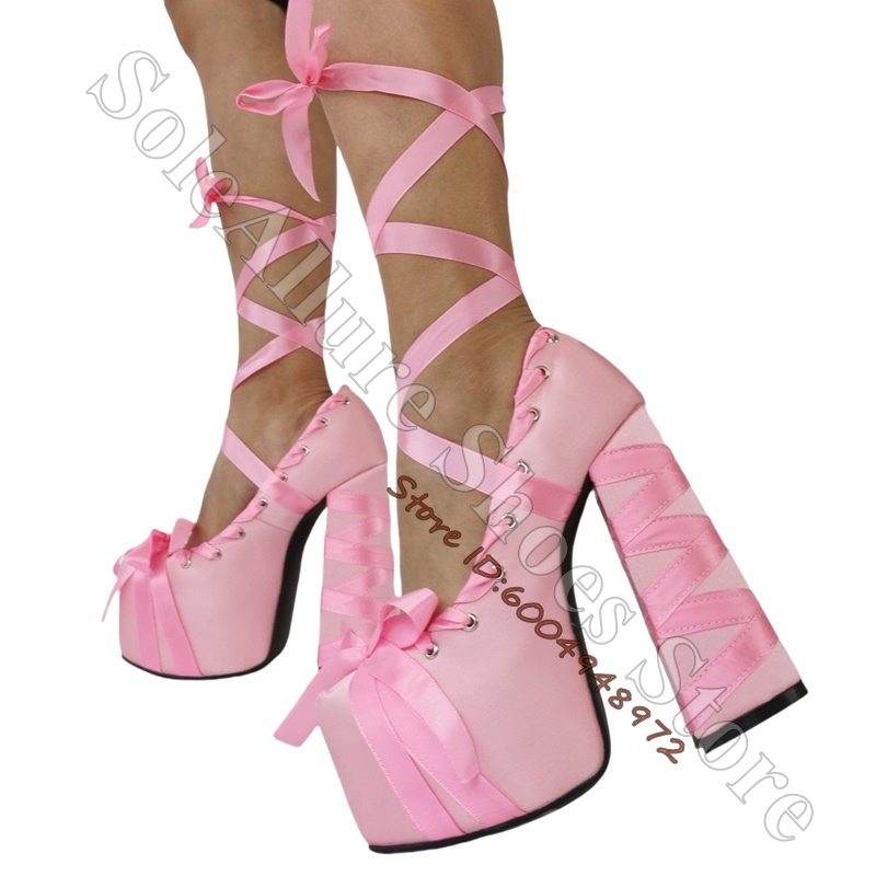 Элегантные женские туфли-лодоч – обзор и цена Ribbon Tie Heel