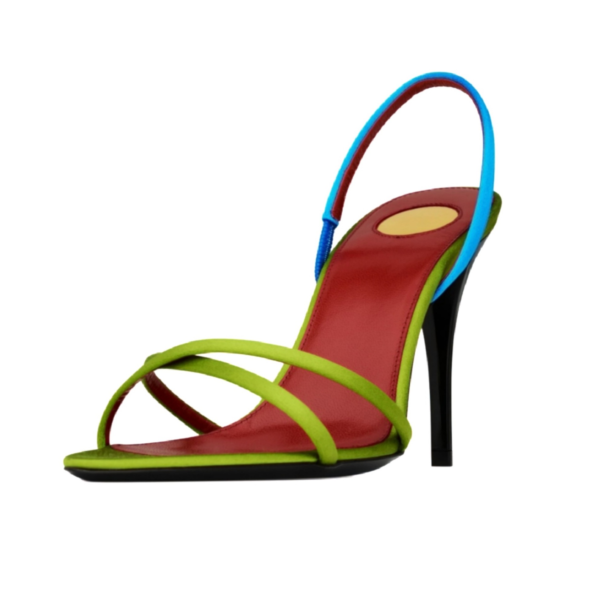 Женские атласные босоножки на  – обзор и цена Platform Mule Heel