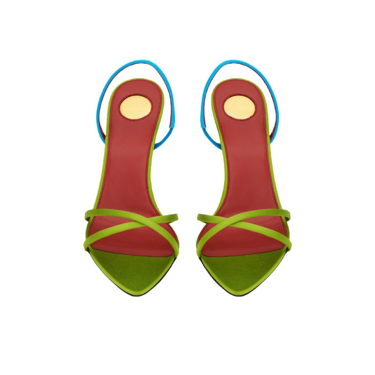 Женские атласные босоножки на  – обзор и цена Platform Mule Heel